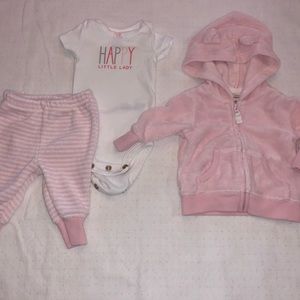 Carter's Baby Girls NB Jogging Suit Set